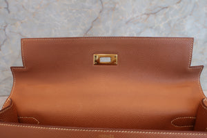 HERMES／エルメス ケリー32 クシュベル ゴールド □A刻印 ハンドバッグ 700070057