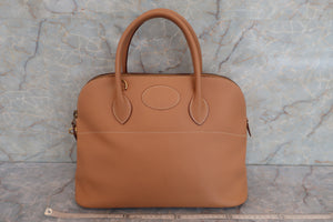 HERMES BOLIDE 35 Graine Couchevel leather Natural 〇W Engraving Shoulder bag 500080088