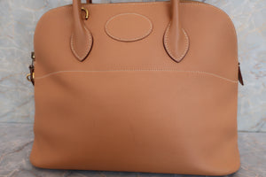 HERMES BOLIDE 35 Graine Couchevel leather Natural 〇W刻印 Shoulder bag 500080088