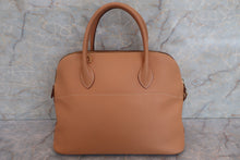 将图片加载到图库查看器，HERMES BOLIDE 35 Graine Couchevel leather Natural 〇W刻印 Shoulder bag 500080088
