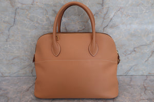 HERMES BOLIDE 35 Graine Couchevel leather Natural 〇W刻印 Shoulder bag 500080088