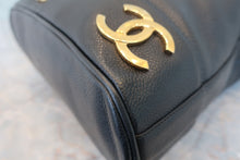 画像をギャラリービューアに読み込む, CHANEL/シャネル トリプルココマークチェーンリュック キャビアスキン ブラック/ゴールド金具 リュック 800010120
