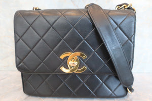 CHANEL/シャネル マトラッセチェーンショルダーバッグ ラムスキン ブラック/ゴールド金具 ショルダーバッグ 600070032