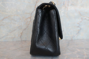 CHANEL/香奈儿 迷你CF 单盖 链条包 荔枝皮 Black/Gold hadware(黑色/金色金属) 肩背包 600080111