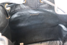 画像をギャラリービューアに読み込む, CHANEL/シャネル ココマーク巾着チェーンリュック ラムスキン ブラック/ゴールド金具 リュック 700100217
