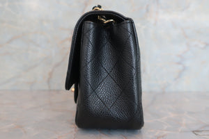 CHANEL/香奈儿 迷你CF 单盖 链条包 荔枝皮 Black/Gold hadware(黑色/金色金属) 肩背包 600080111