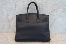 Load image into Gallery viewer, HERMES BIRKIN 35 Clemence leather Blue Indigo □G Engraving Hand bag 700030259
