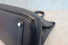 Load image into Gallery viewer, HERMES BIRKIN 35 Clemence leather Blue Indigo □G Engraving Hand bag 700030259

