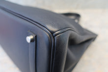 Load image into Gallery viewer, HERMES BIRKIN 35 Clemence leather Blue Indigo □G Engraving Hand bag 700030259
