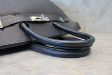 Load image into Gallery viewer, HERMES BIRKIN 35 Clemence leather Blue Indigo □G Engraving Hand bag 700030259

