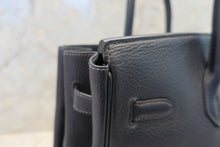 Load image into Gallery viewer, HERMES BIRKIN 35 Clemence leather Blue Indigo □G Engraving Hand bag 700030259
