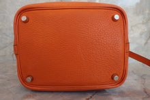 Load image into Gallery viewer, HERMES PICOTIN PM Clemence leather Orange □H Engraving Hand bag 600050213
