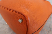 将图片加载到图库查看器，HERMES PICOTIN PM Clemence leather Orange □H刻印 Hand bag 600050213
