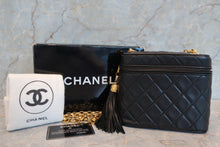 画像をギャラリービューアに読み込む, CHANEL/シャネル マトラッセフリンジチェーンショルダーバッグ ラムスキン ブラック/ゴールド金具 ショルダーバッグ 700070089
