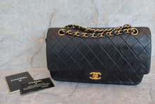 Load image into Gallery viewer, CHANEL Matelasse double flap double chain shoulder bag Lambskin Black/Gold hadware Shoulder bag 600090249
