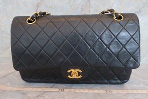 CHANEL/香奈儿 CF 双盖 双链 肩背包 羊皮 Black/Gold hadware(黑色/金色金属) 肩背包 600090249