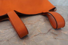 Load image into Gallery viewer, HERMES PICOTIN PM Clemence leather Orange □H Engraving Hand bag 600050213
