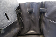 Load image into Gallery viewer, HERMES BIRKIN 35 Clemence leather Blue Indigo □G Engraving Hand bag 700030259
