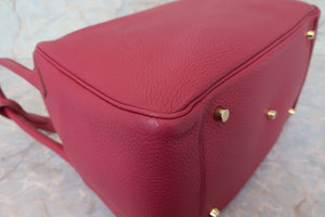 HERMES／エルメス リンディ34 トリヨンクレマンス ルビー □O刻印 ショルダーバッグ 700090160
