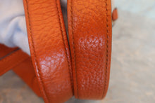 将图片加载到图库查看器，HERMES PICOTIN PM Clemence leather Orange □H刻印 Hand bag 600050213
