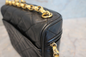 CHANEL/シャネル マトラッセフリンジチェーンショルダーバッグ ラムスキン ブラック/ゴールド金具 ショルダーバッグ 700070089