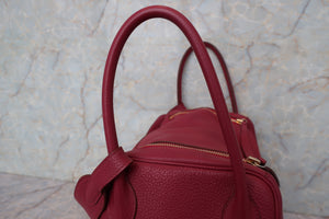 HERMES／エルメス リンディ34 トリヨンクレマンス ルビー □O刻印 ショルダーバッグ 700090160