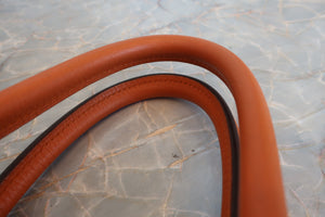 HERMES／エルメス バーキン35 トリヨンクレマンス オレンジ □I刻印 ハンドバッグ 700080103