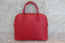 Load image into Gallery viewer, HERMES BOLIDE 35 Graine Couchevel leather Rouge vif □A Engraving Shoulder bag 600070108
