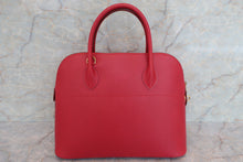 将图片加载到图库查看器，HERMES BOLIDE 35 Graine Couchevel leather Rouge vif □A刻印 Shoulder bag 600070108
