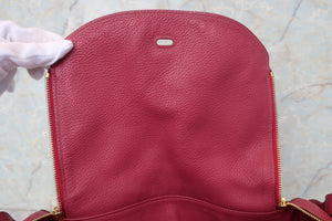 HERMES／エルメス リンディ34 トリヨンクレマンス ルビー □O刻印 ショルダーバッグ 700090160