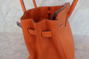 HERMES／エルメス バーキン35 トリヨンクレマンス オレンジ □I刻印 ハンドバッグ 700080103