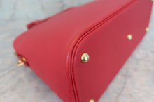 Load image into Gallery viewer, HERMES BOLIDE 35 Graine Couchevel leather Rouge vif □A Engraving Shoulder bag 600070108
