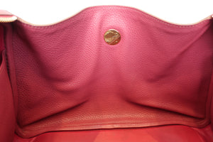 HERMES／エルメス リンディ34 トリヨンクレマンス ルビー □O刻印 ショルダーバッグ 700090160