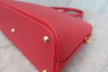 Load image into Gallery viewer, HERMES BOLIDE 35 Graine Couchevel leather Rouge vif □A Engraving Shoulder bag 600070108
