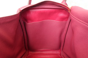 HERMES／エルメス リンディ34 トリヨンクレマンス ルビー □O刻印 ショルダーバッグ 700090160