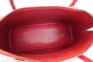 HERMES BOLIDE 35 Graine Couchevel leather Rouge vif □A Engraving Shoulder bag 600070108