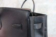 將圖片載入圖庫檢視器 HERMES／エルメス バーキン40 アルデンヌ ブラック □F刻印 ハンドバッグ 700040057
