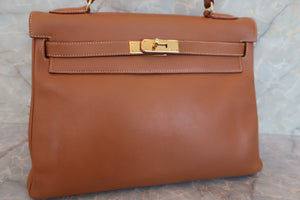 HERMES／エルメス ケリー32 クシュベル ゴールド □A刻印 ショルダーバッグ 700050171