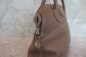 HERMES／エルメス ボリード31 トリヨンクレマンス エトゥープ □I刻印 ショルダーバッグ 700020111