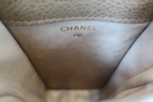 画像をギャラリービューアに読み込む, CHANEL/シャネル ココマークミニチェーンショルダー キャビアスキン ベージュ/ゴールド金具 ショルダーバッグ 800050120
