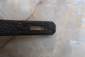 HERMES／エルメス バーキン40 アルデンヌ ブラック □F刻印 ハンドバッグ 700040057