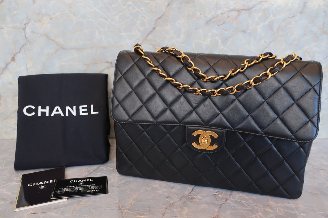 CHANEL/シャネル 中マトラッセシングルフラップチェーンショルダーバッグ ラムスキン ブラック/ゴールド金具 ショルダーバッグ 600120160