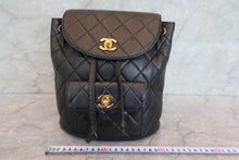 画像をギャラリービューアに読み込む, CHANEL/シャネル マトラッセチェーンリュック ラムスキン ブラック/ゴールド金具 リュック 700100222
