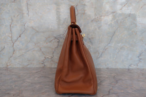 HERMES／エルメス ケリー32 クシュベル ゴールド □A刻印 ショルダーバッグ 700050171