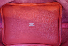 将图片加载到图库查看器，HERMES PICOTIN LOCK CASAQUEClemence leather  2PM Rose Mexico/Rose extreme/Rouge de Cou Z刻印 Hand bag 600060001
