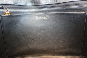 CHANEL/シャネル 中マトラッセシングルフラップチェーンショルダーバッグ キャビアスキン ブラック/ゴールド金具 ショルダーバッグ 600100164