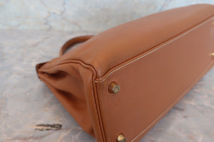 HERMES／エルメス ケリー32 クシュベル ゴールド □A刻印 ショルダーバッグ 700050171