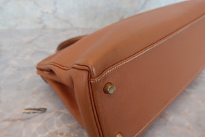 HERMES／エルメス ケリー32 クシュベル ゴールド □A刻印 ショルダーバッグ 700050171