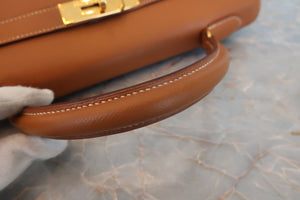 HERMES／エルメス ケリー32 クシュベル ゴールド □A刻印 ショルダーバッグ 700050171