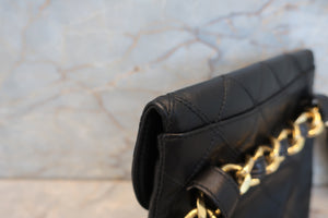 CHANEL/シャネル ビコローレウエストバッグ ラムスキン ブラック/ゴールド金具 ウエストバッグ 700070132